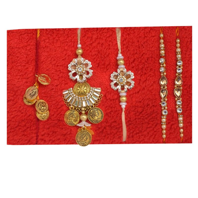 Image of NUTRI MIRACLE Rakhi Gifting Combo - Eco Tin Jar with Chocolates Dry Fruits