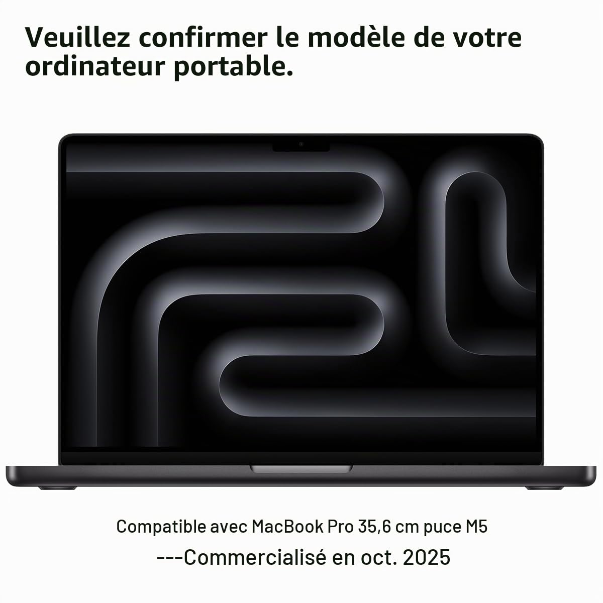 Coque de protection pour pavé tactile pour MacBook Pro 14" avec puce M5 A3434 - Anti-rayures et anti-poussière - Accessoires pour pavé tactile (mat)