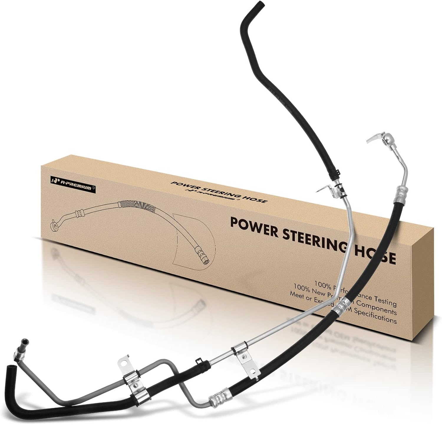 A-Premium Power Steering Pressure & Return Hoses Line Assembly Compatible with Toyota 4Runner 2003-2009, FJ Cruiser 2007-2009, 4.0L Gas, Pump to Gear and Gear to Reservoir