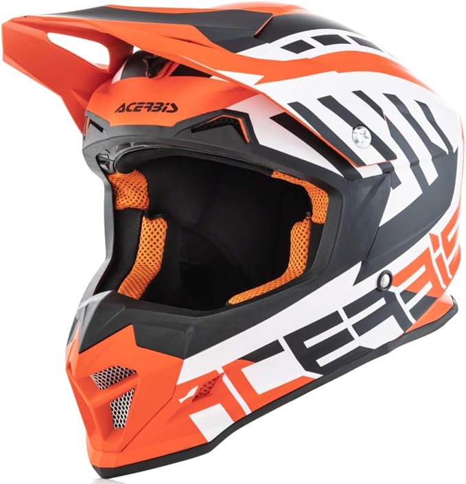 Acerbis CASCO PROFILE 4 BIANCO/ARANCIO XL : Amazon.it: Auto e Moto