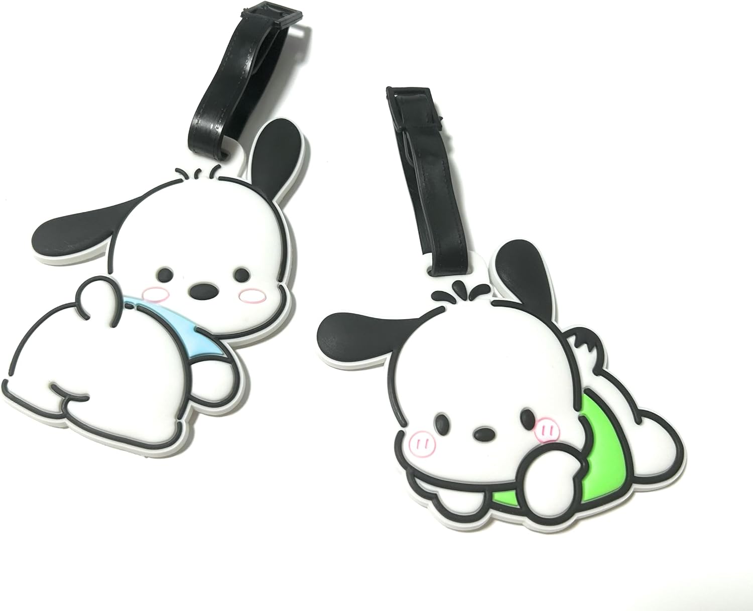 Pochacco's Luggage Tag Set of 2 - for Bags, Suitcase, Purses - Kawaii Travel Item
