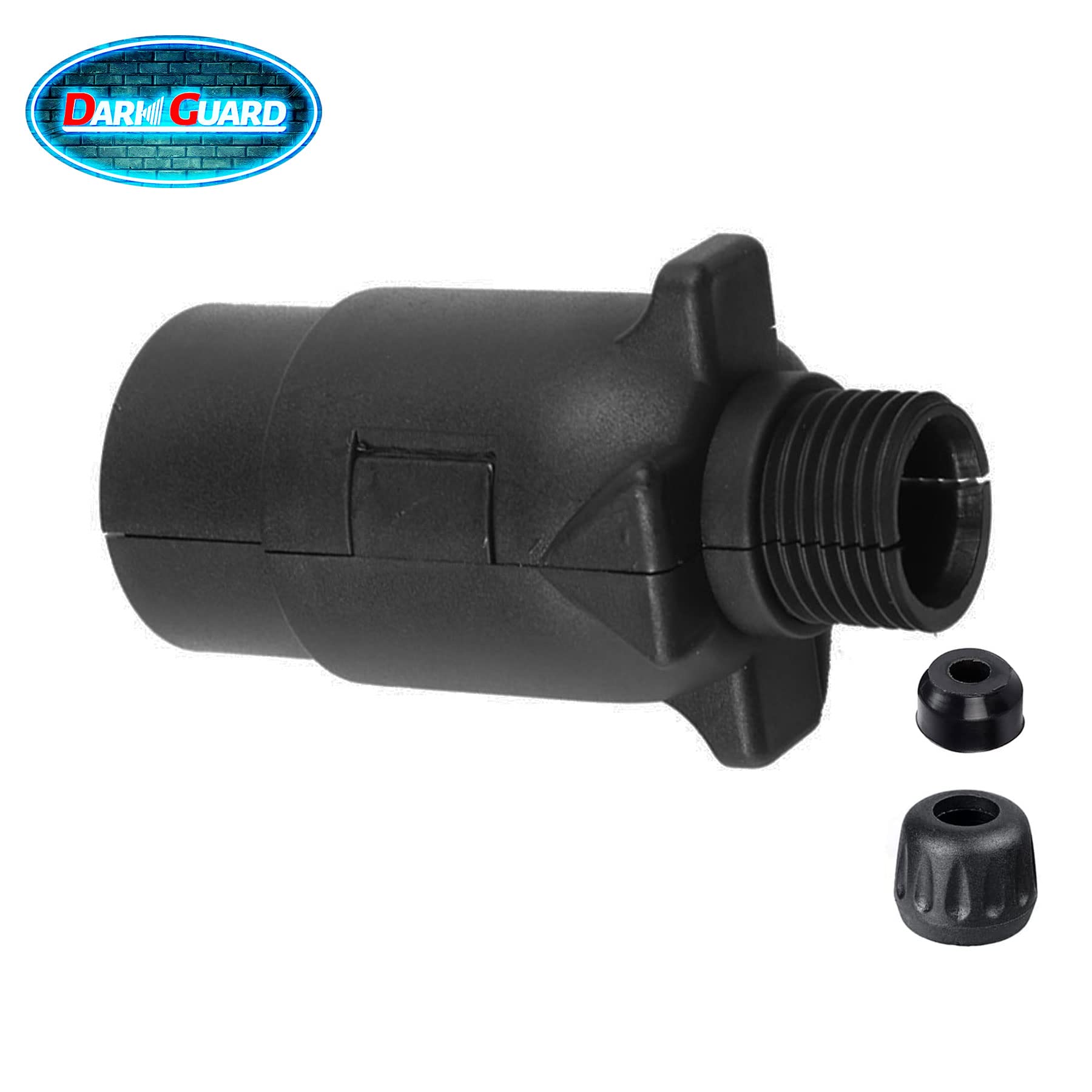 1 Pezzo Spina 7Poli Rimorchio 12v,Spina 7Poli per Macchine Agricole, ISO1724,Impermeabile,Presa 7Poli 12v Maschio, Spina 7Poli per Rimorchio Trattori Portabici Auto RV (DG7PS-1)