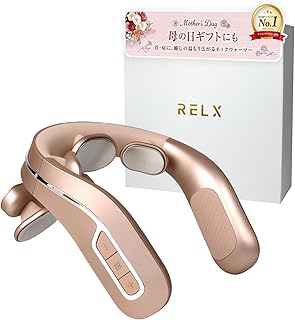 RELX 【整体院長監修】ネックウォーマー PLUS【日本企業企画】EMS 温熱 ネックケア 首 肩 リラクゼーション器 コードレス プレゼント 母の日 男女併用