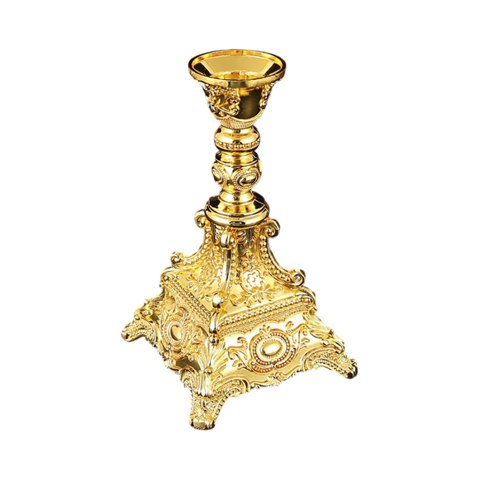 Mekalero Stable Nonslip Stand European Styles Home Decors Zincs Alloy Taper Candlestick Holders for Table Centerpieces Taper Stand