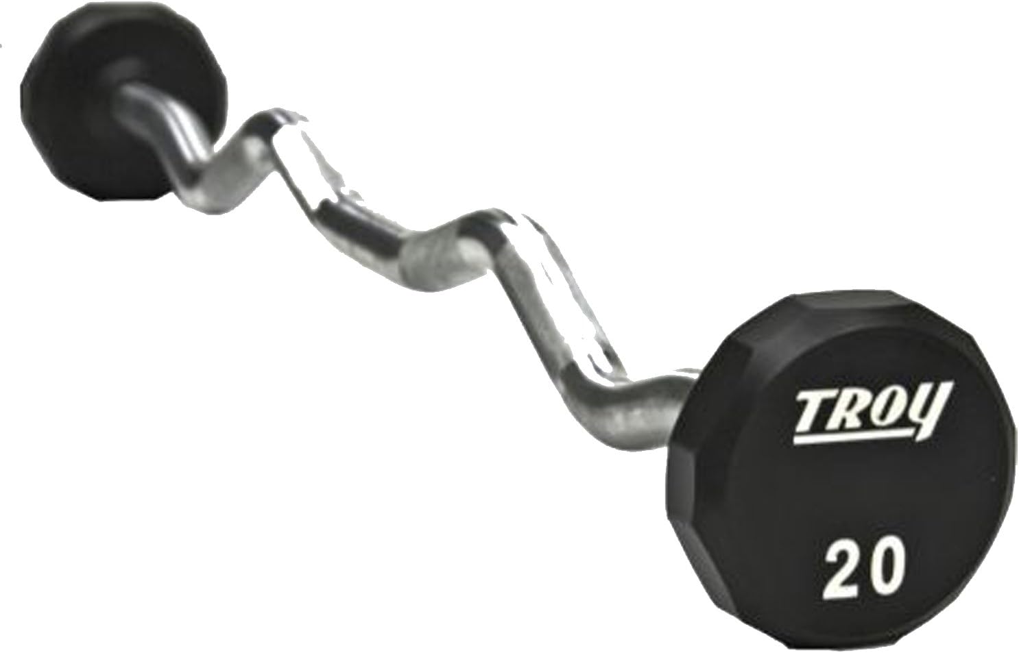 Troy Urethane 12 Sided EZ Curl Barbell 20-110 lbs