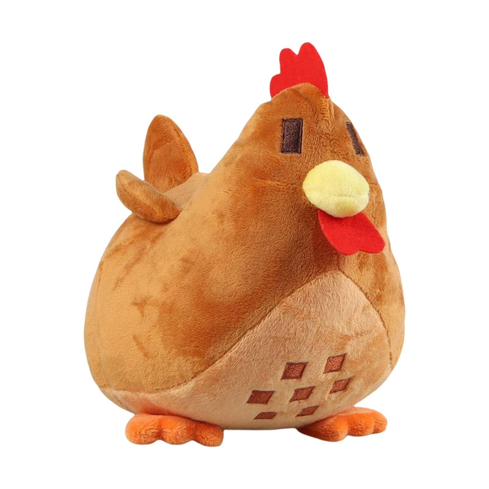 Jomewory Chicken Stuffed Plush 20cm, Cute Stuffed Rooster Plushie Chicken, Realistic Stuffed Animal Toys Chicken Dolls for Fans