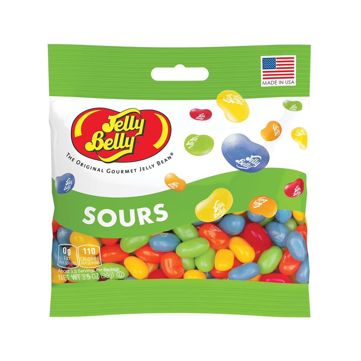 Jelly Belly Sours Jelly Beans - 3.5 oz, 12 count case - Official, Genuine, Straight from the Source