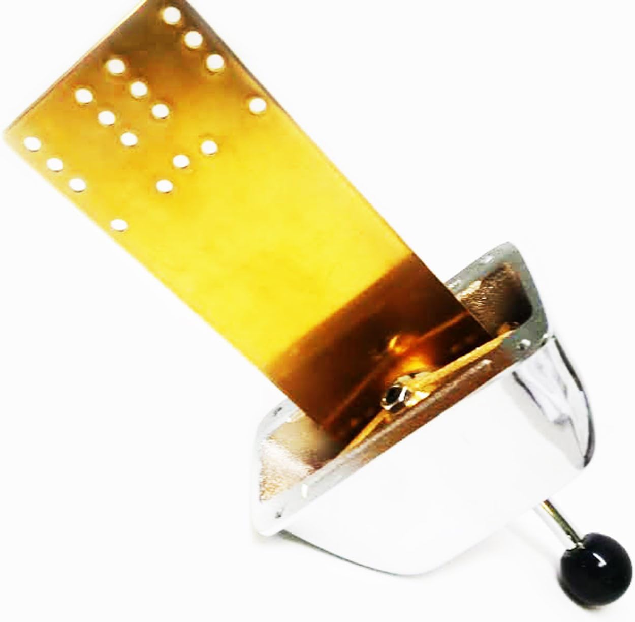 Pactrade Marine Single Lever Engine Control Made of Chrome Plated Brass for Boat