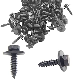 07147129160 Hex Head Screw (60Pcs) Bumper Cover M4.8-1.61 x16mm Engine Shields Splash Guard Compatible with BMW E90 E83 E82 E71 E70 E66 E63 E60 E46