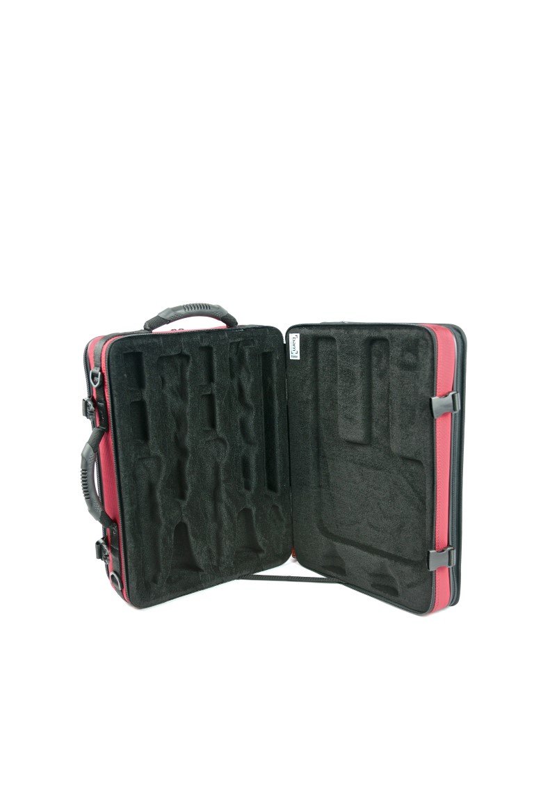 Bam Trekking Double Clarinet Case Bb & A - Red - 3028SH