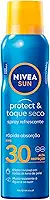 NIVEA SUN Protetor Solar Spray Protect & Toque Seco FPS 30 200ml - Com rápida absorção e resistente à água, esse protetor solar oferece alta proteção ao sol, de fácil aplicação