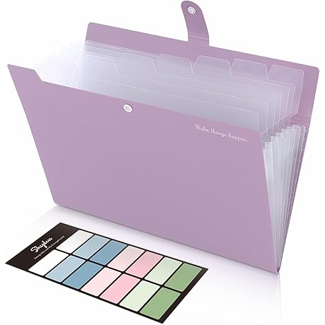 SKYDUE Folder Inserter Multi Pockets Portable Document Organizer