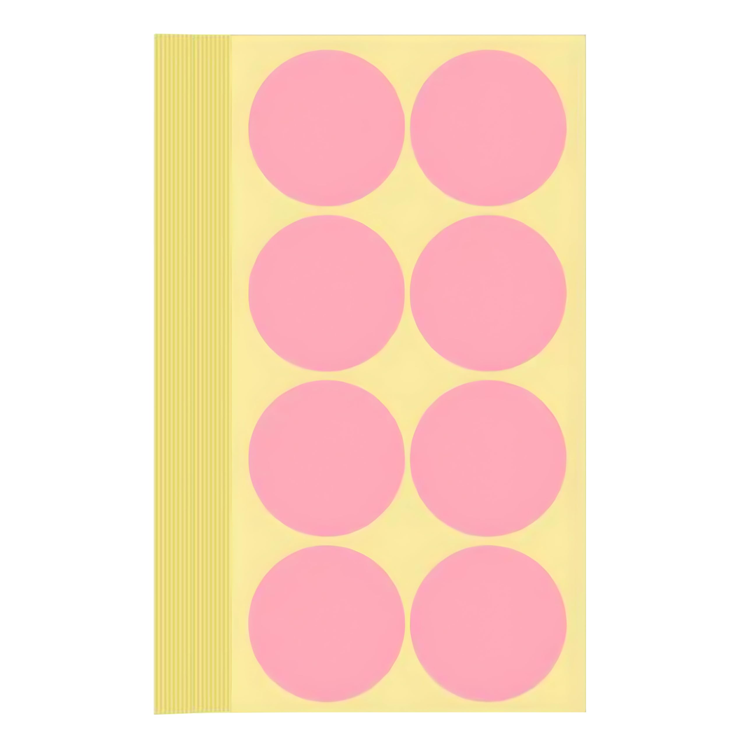 240 Pieces Coloured Dot Stickers Pink, 50 mm Sticky Round Color Coding Labels, 2" inch Self Adhesive Circle Price Stickers Dot Labels for Office, School, Calendar, Organizing