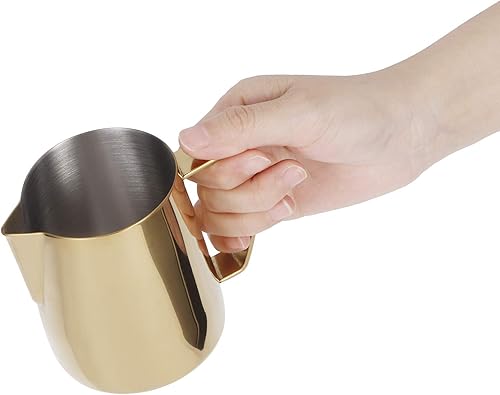 Miniatura 3 de Vaso espumador de leche, jarra de espuma de leche de acero inoxidable de 21 oz20.3 fl oz, jarra de vapor de leche espresso para capuchino,