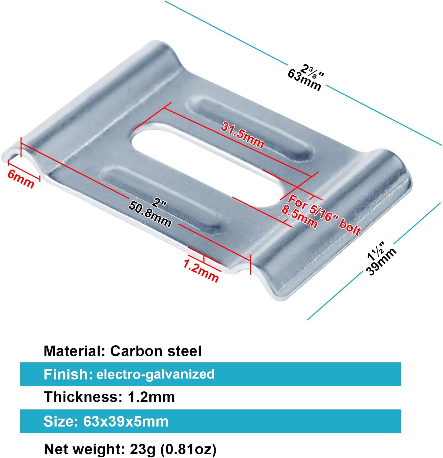 30 Pack Cable Raceways Hold Down Clamp, Support Washer Fit 4mm-6mm Wire Dia Basket Wire Mesh Cable Tray
