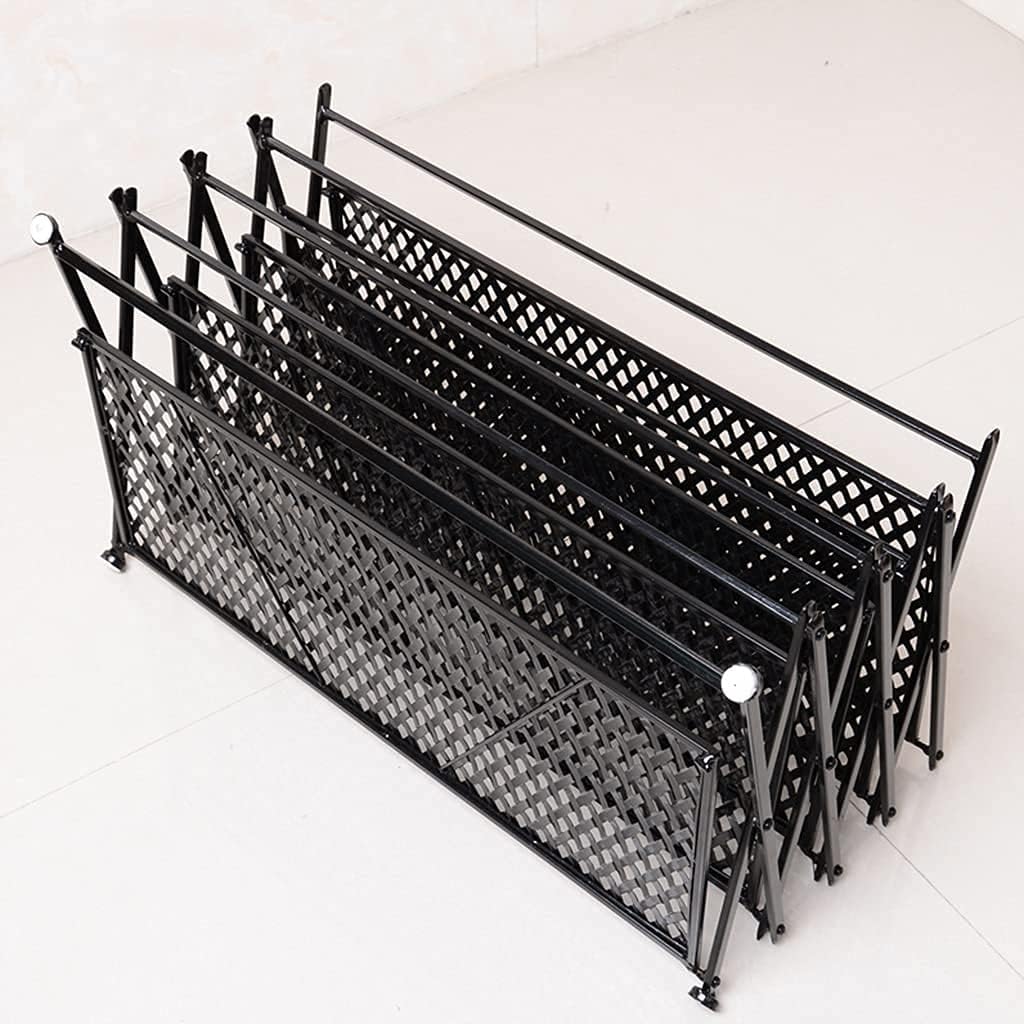 Metal Folding Shoe Rack - Space-Saving Shoe Shelf Organizer for Hallway, Living Room, Closet, Bedroom - Stylish White Design for Easy Storage and Access
