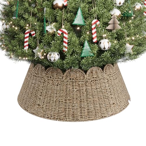 Collier de sapin de Noël réglable ELYKEN HTC07N1 rustique 76cm - 2