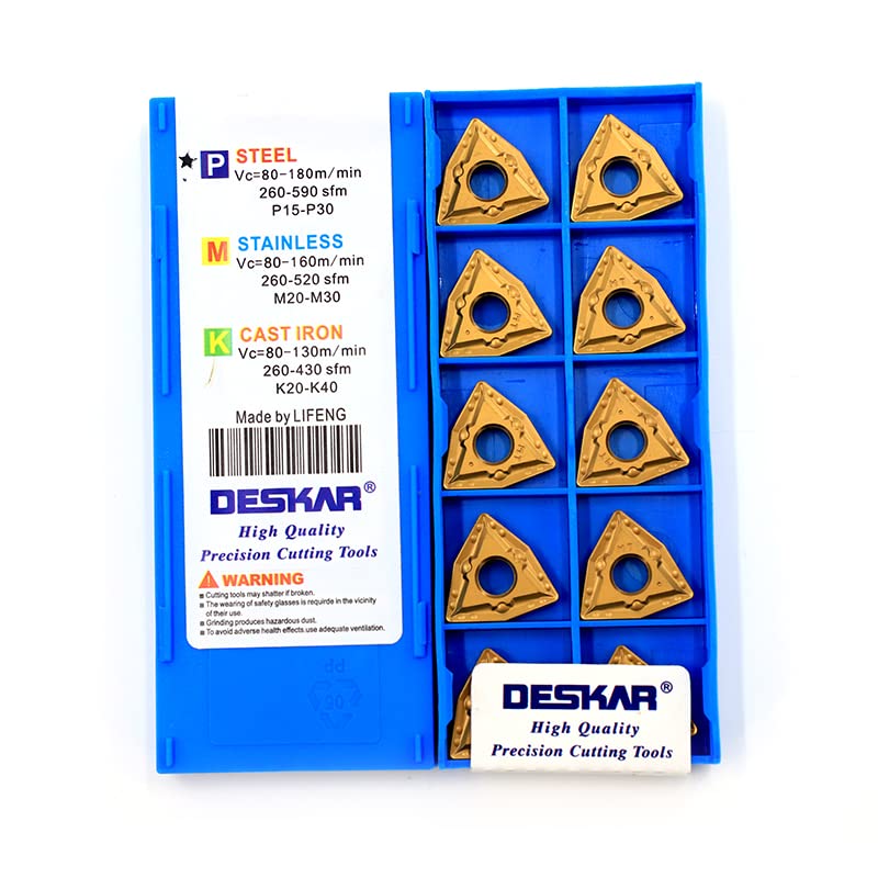 Deskar WNMG08 WNMG08 WNMG0804 WNMG080412 MT WNMG080412-MT LF9018 Sechskant-Fräseinsatz