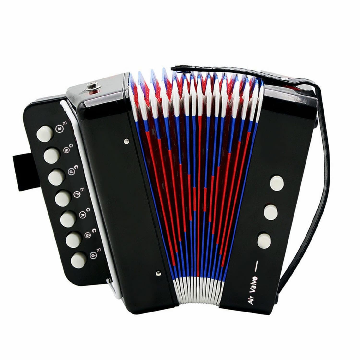 7-Key Toy Accordion 2-Bass Kids Accordion Beginner-Friendly Musical Instrument Easy to Play for Beginners, Toddlers, Music Lessons, Kindergarten, Black-image-29
