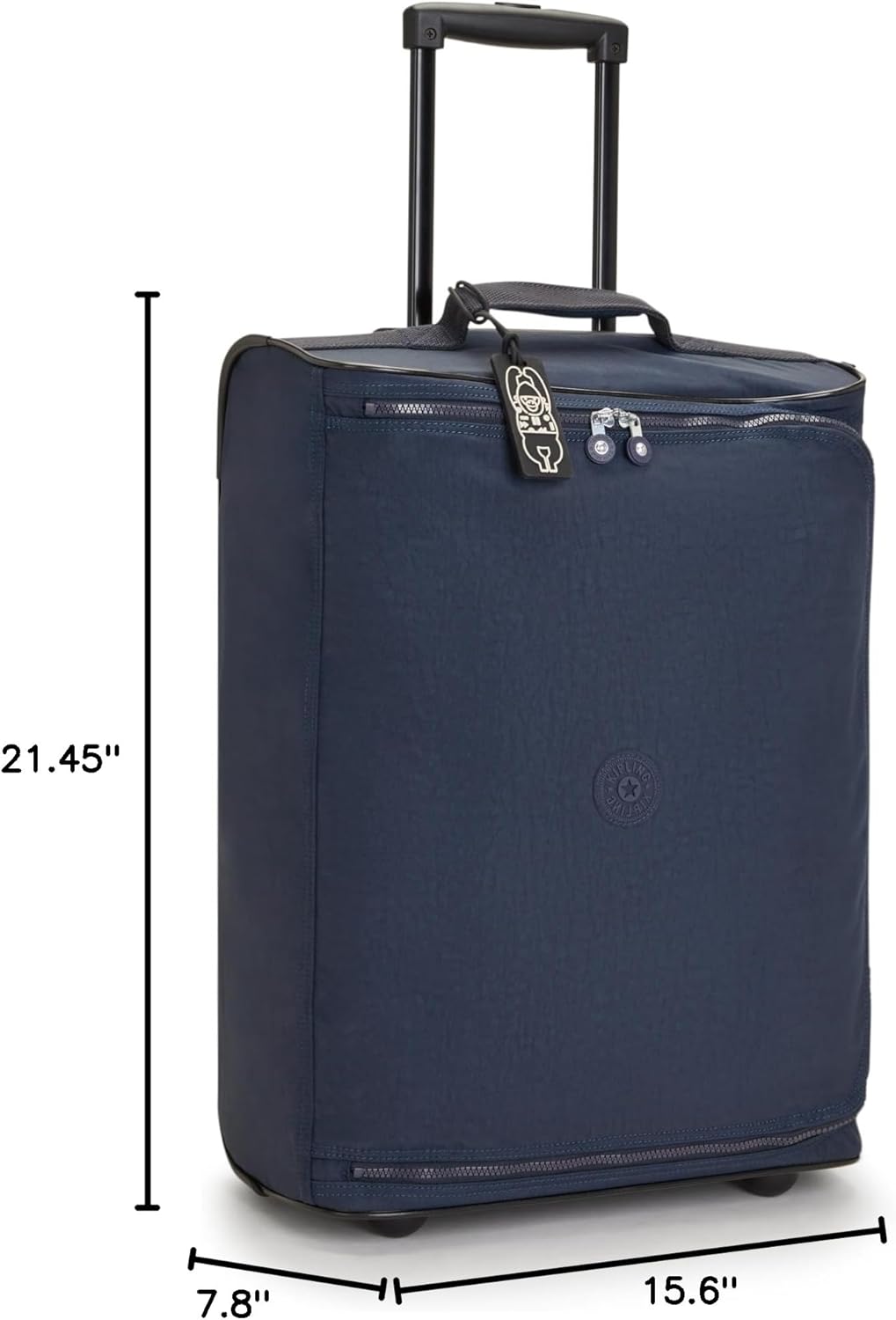 Kipling Teagan C Extra Small cabine Size Wheeled Duffle, Carry On, Blue Bleu 2, One Size, TEAGAN C