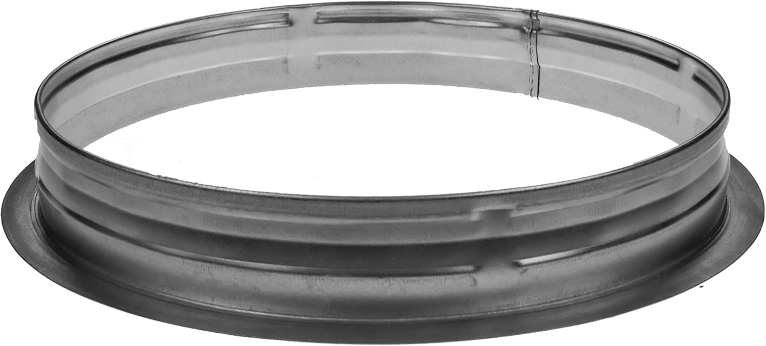 Repa Market 12'' Inch Metal Duct Connector Flange - Air Tight Vent Duct Collar - for Connecting Exhaust, Intake Flex and Straight Ducting - Heating, Cooling Universal HVAC Adapter - Home, Commercial