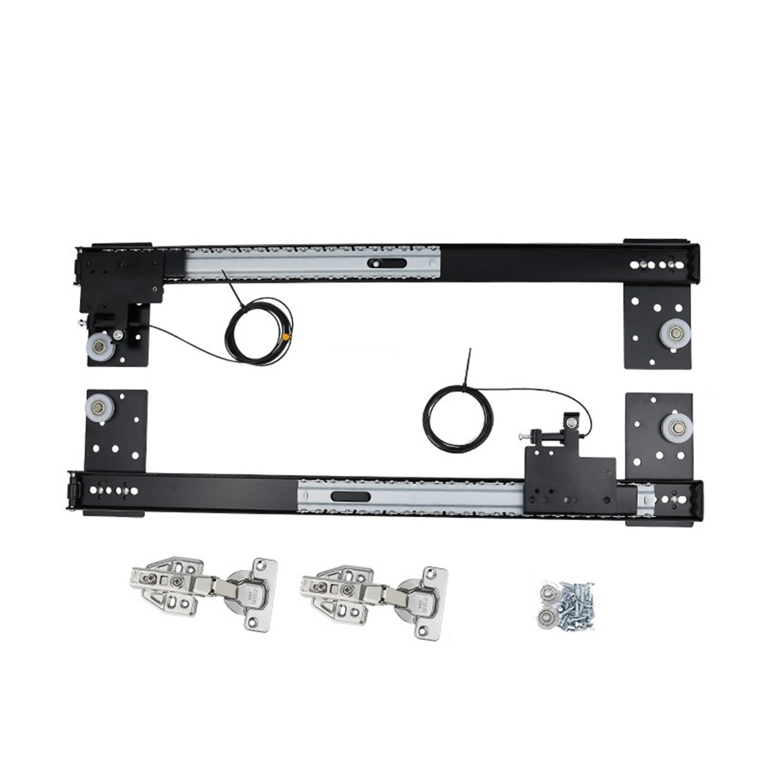 Jvnalwnkv One Color Cabinet Drawer Slide Rail，Stainless Steel Rail, Side Mount Ball Bearing Rails Hidden Door Track Wardrobe Swing Foldable