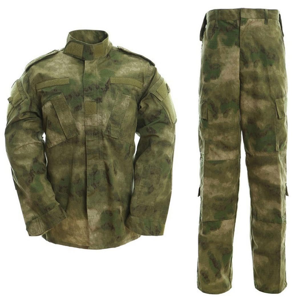 Kombinezon kamuflażowy mundur bojowy BDU mundur wojskowy polowanie wojna paintball płaszcz + spodnie zielone ruiny moro