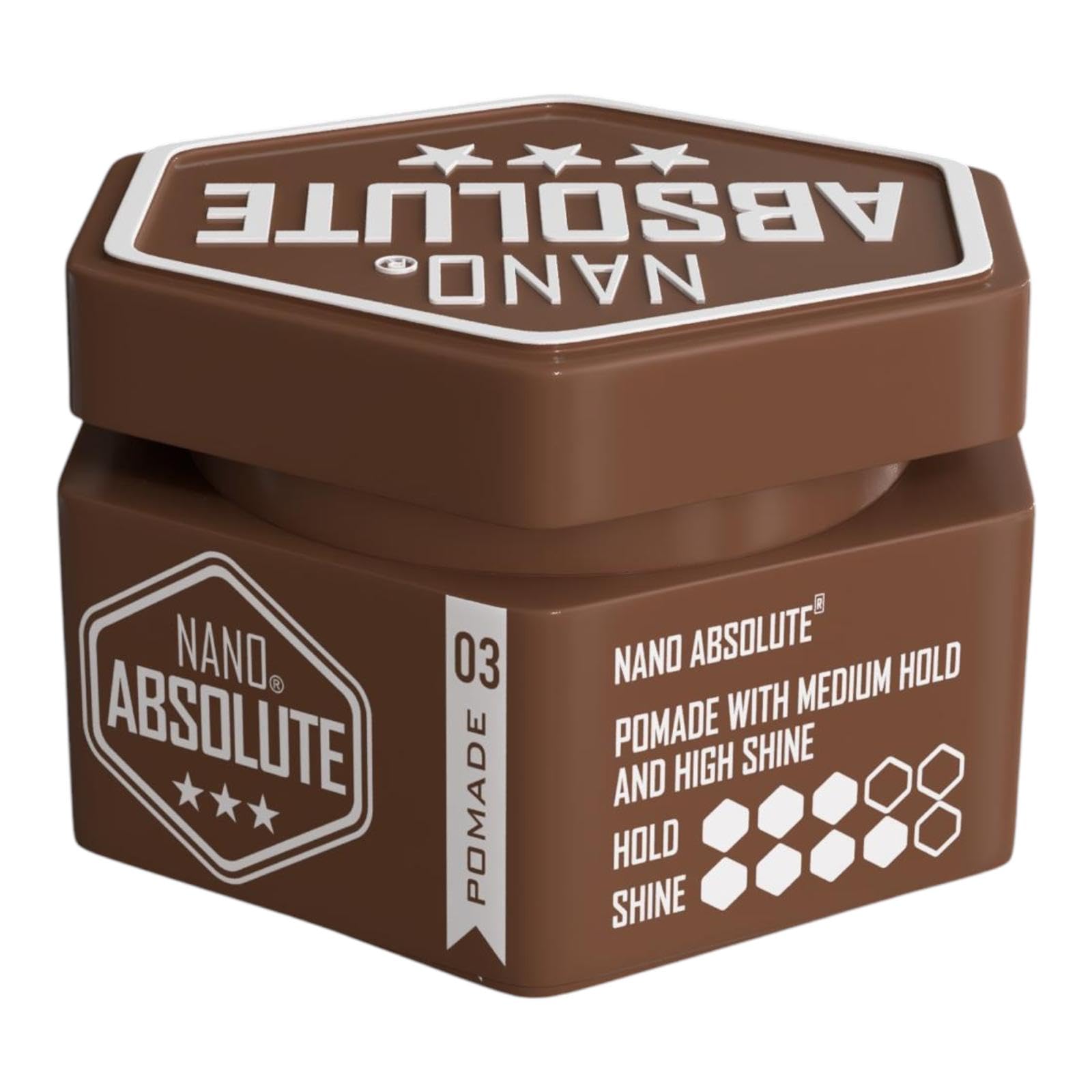 Nano Absolute Hair Styling Aqua Wax No.3 Brown, 140 ml (Pack of 1) - Image 2