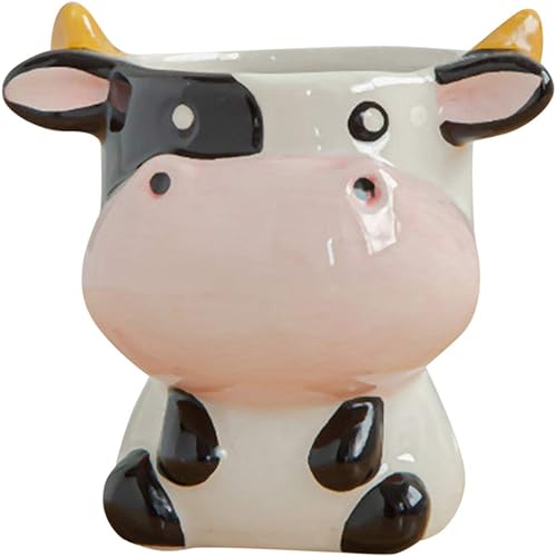 iOPQO Maceta de cerámica para suculentas, juego de macetas para bonsái en maceta, color terracota