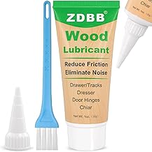 Holzschubladen-Wachsschmierpaste Door-Ease Schmiermittel Verschleißfest Beseitigt Klemmgeräusche Lockert Schubladenführungen Fett für Holzmöbel, Glasschiebetüren, Scharniere, 1 oz 1-Pack