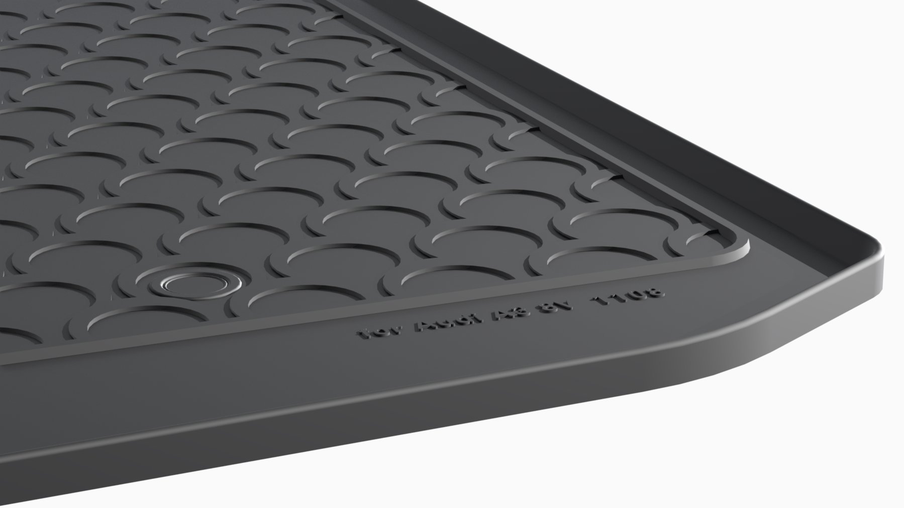 Gledring Tappeto Bagagliaio In Gomma Per Audi A3 Sportback 8V (2012-2016) – Rubbasol Nero - 5