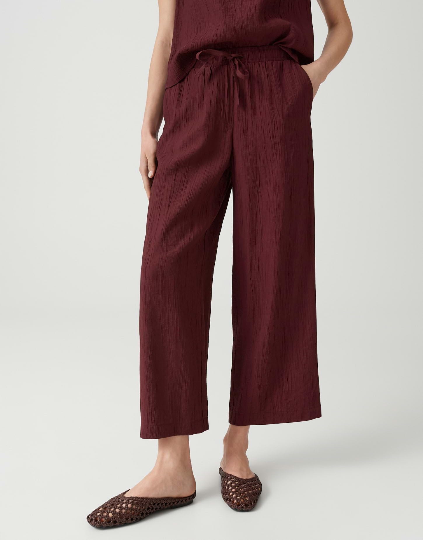 OPUS Damen Culotte | MAROU Crinkled Wide Leg mit flexiblen Komfortbund