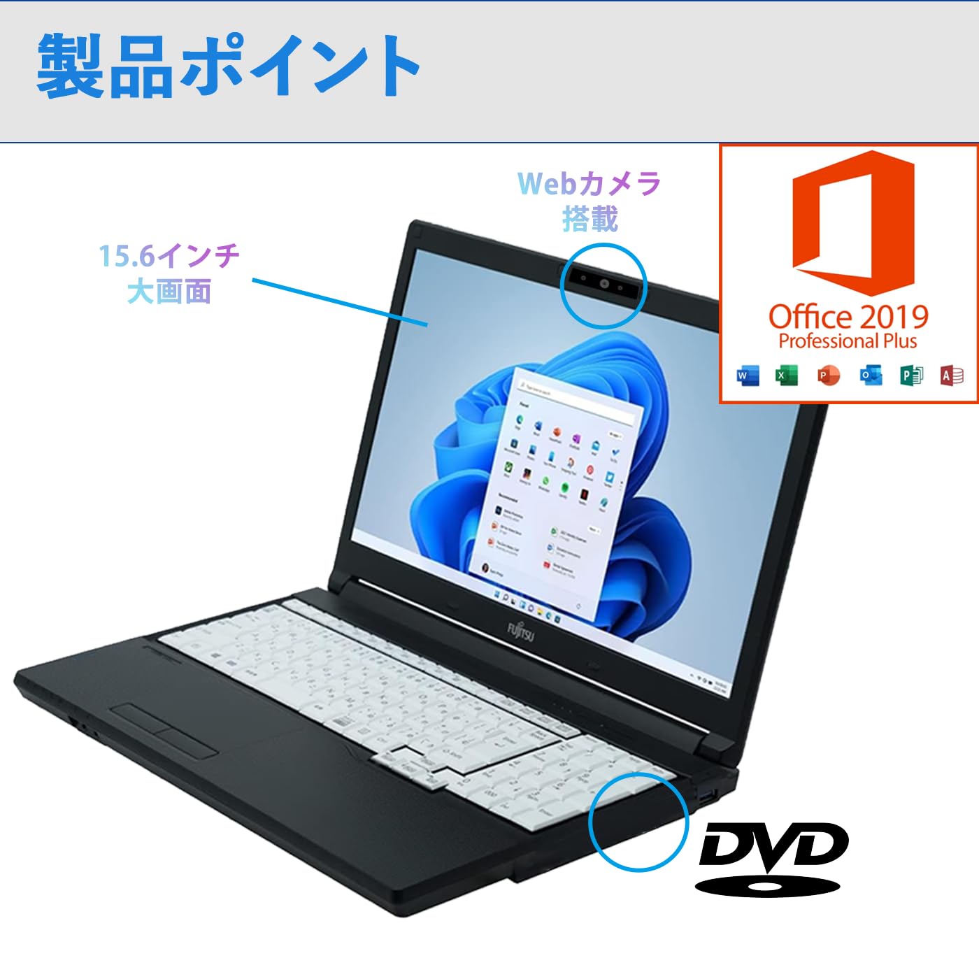 Fujitsu インテル Core i5 ノートPC yutaka-pc_2024fujitsua579001