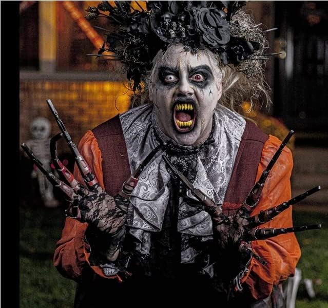 Miniatura 6 de Extensiones de dedos articulados para Halloween, dedos articulados aterradores, 2 extensiones de dedos impresas en 3D para disfraz de bruja