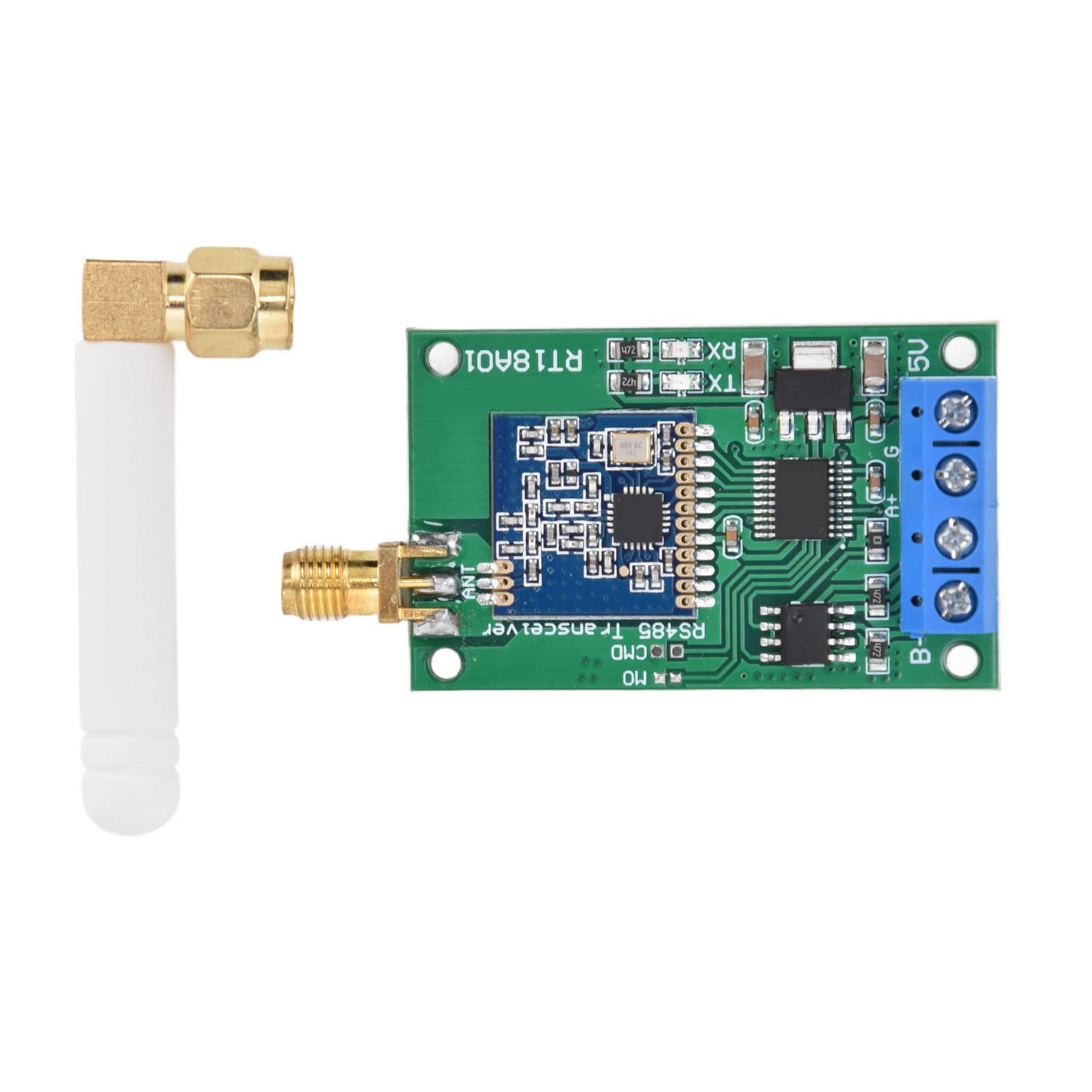 Émetteur-récepteur UHF RT18A01 Répéteur sans Fil Maître-Esclave avec Transmission 500m pour Systèmes d'Automatisation Industrielle Opération Facile pour Équipements Électroniques et Domotique