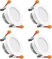 Vista 20 de YGS-Tech Iluminación LED empotrable de 2 pulgadas, luz Downlight regulable de 3 W (equivalente a halógeno de 35 W), CRI80, luz de techo blanca ultra