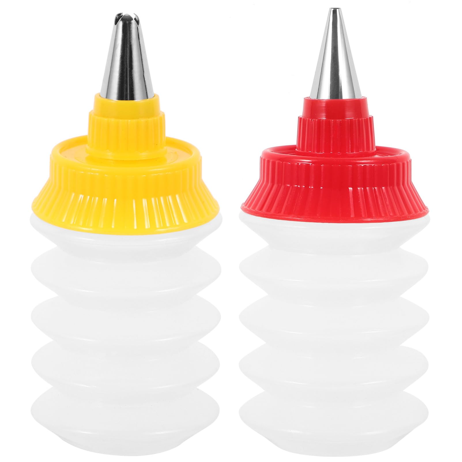 Alipis 2 Bouteilles de Glaçage en PP pour Décoration Précise de Biscuits et Pâtisseries, Accessoires Portables pour Fournitures de Pâtisserie, Lot de 2 Pièces Couleur Aléatoire