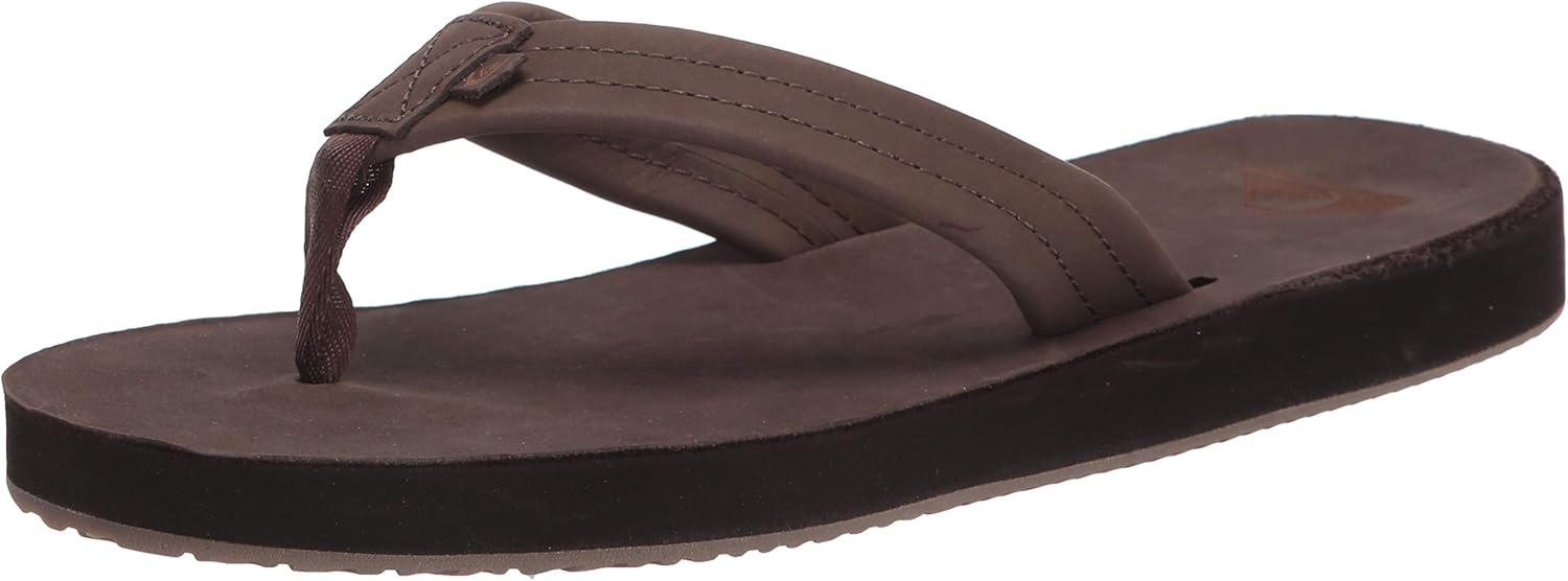 Quiksilver Men's Flip-Flop, Brown/Brown/Brown Erreka, 9