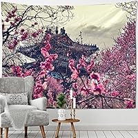 Amazon.co.jp: SGNYXH 桜 富士山 ポスター 花の絵 自然 風景 青い空 寺