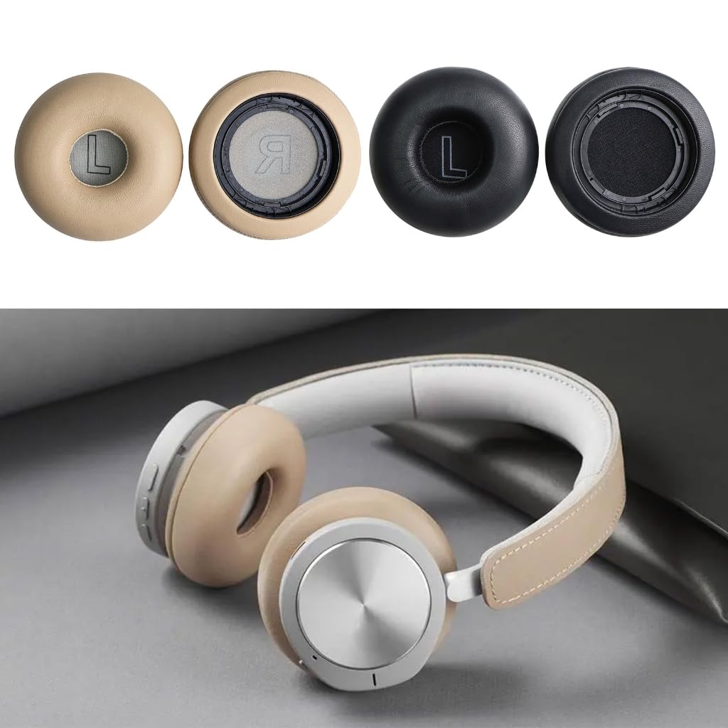 Almohadillas ergonómicas de piel de oveja con espuma viscoelástica, para auriculares H8i, aislamiento de placer