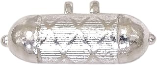 Sahiba Gems Pure Silver/Chandi Self Design Tabiz for Women Men & Boys Girls (Cylinder Shape) ~ Tabiz Lenght 2.50 Centimetre Price In India