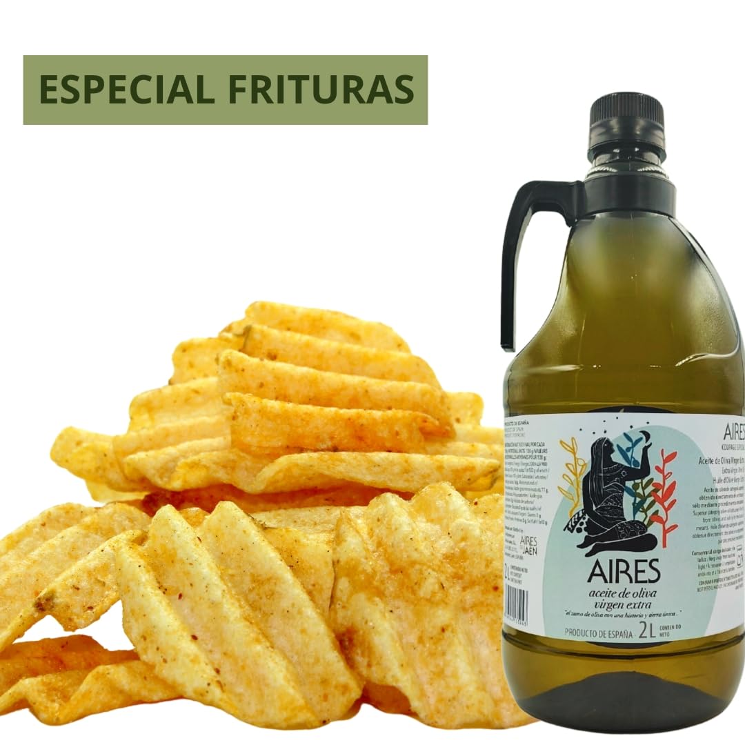PACK 6 GARRAFAS 2 Litros Aceite de Oliva VIRGEN EXTRA Aires de Jaén (Picual y Arbequina)