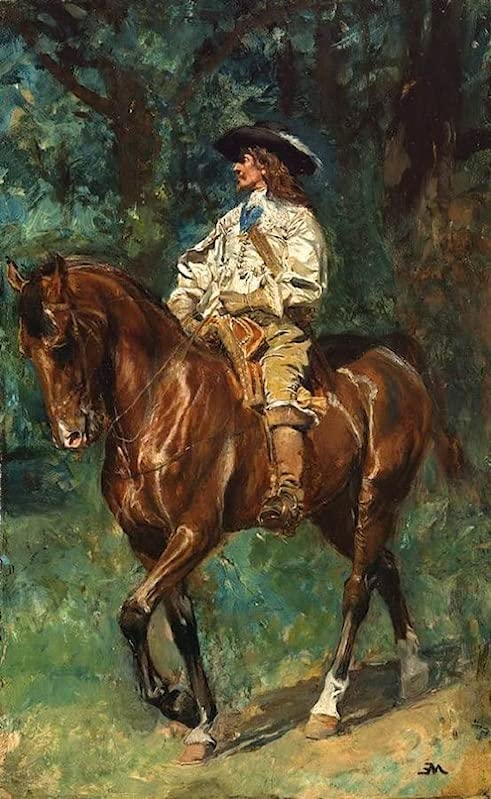 Tableau cavalier monté Jean-Louis Ernest Meissonier poster art mural