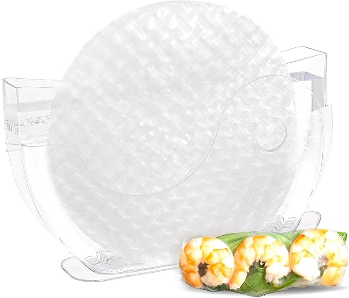 Rice Paper Spring Roll Wrappers Water Bowl Holder Summer Roll Water Bowl Water Bowl for Soaking Rice Paper - Egg Rolls Making Fresh Spring R olls (R ice Pape r Not Included)