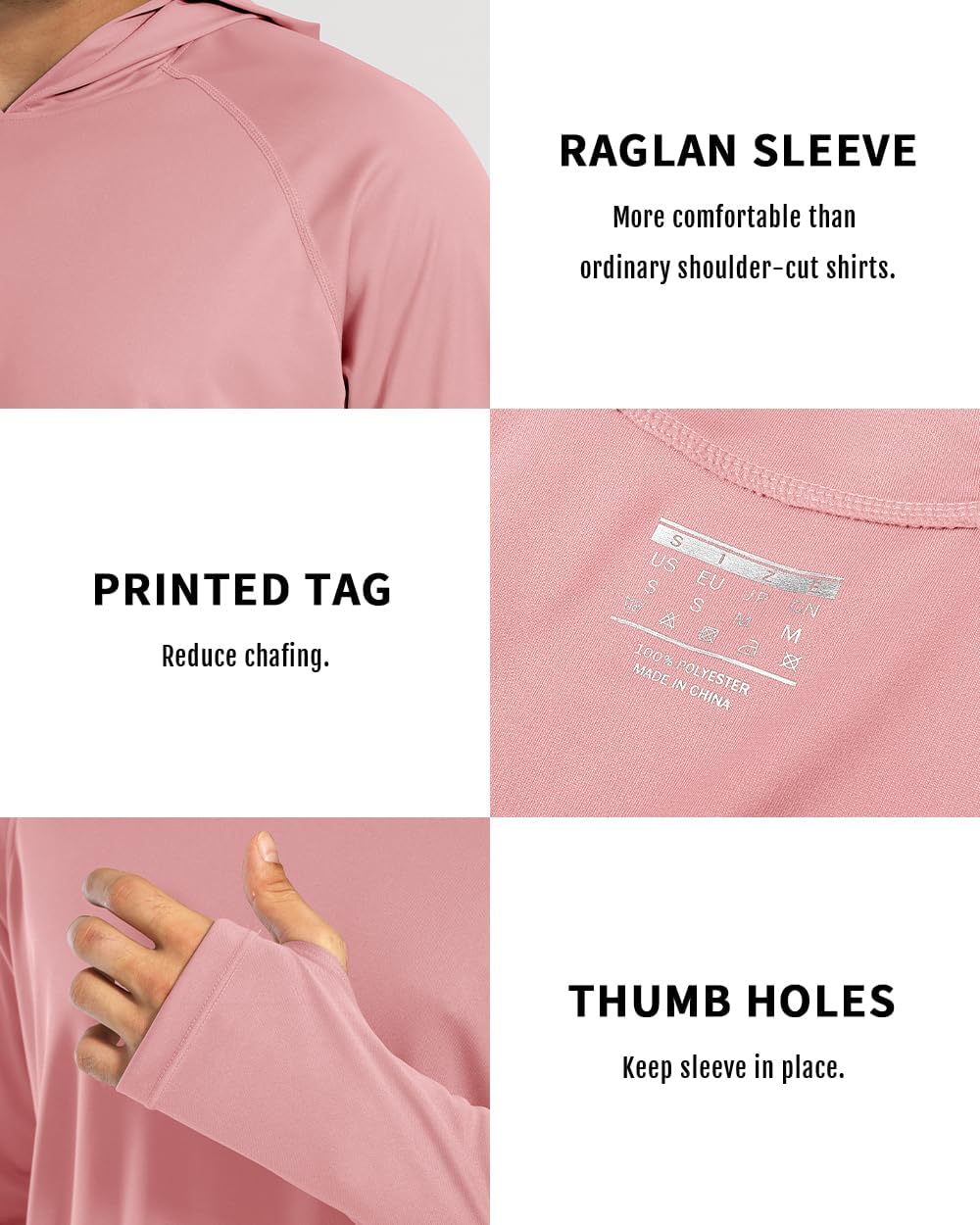 Boladeci Men's UPF 50+ Sun Protection Lightweight Hoodie Shirts Long Sleeve Fishing Shirt SPF UV Hiking Swim - Image 7