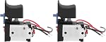 2Pcs Interrupteur électrique, Teeno 21v Commutateur de déclenchement de remplacement pour forage, 8x16x5Speed Outil de commande de déclenchement de puissance 16A DC pour l'électricité à main