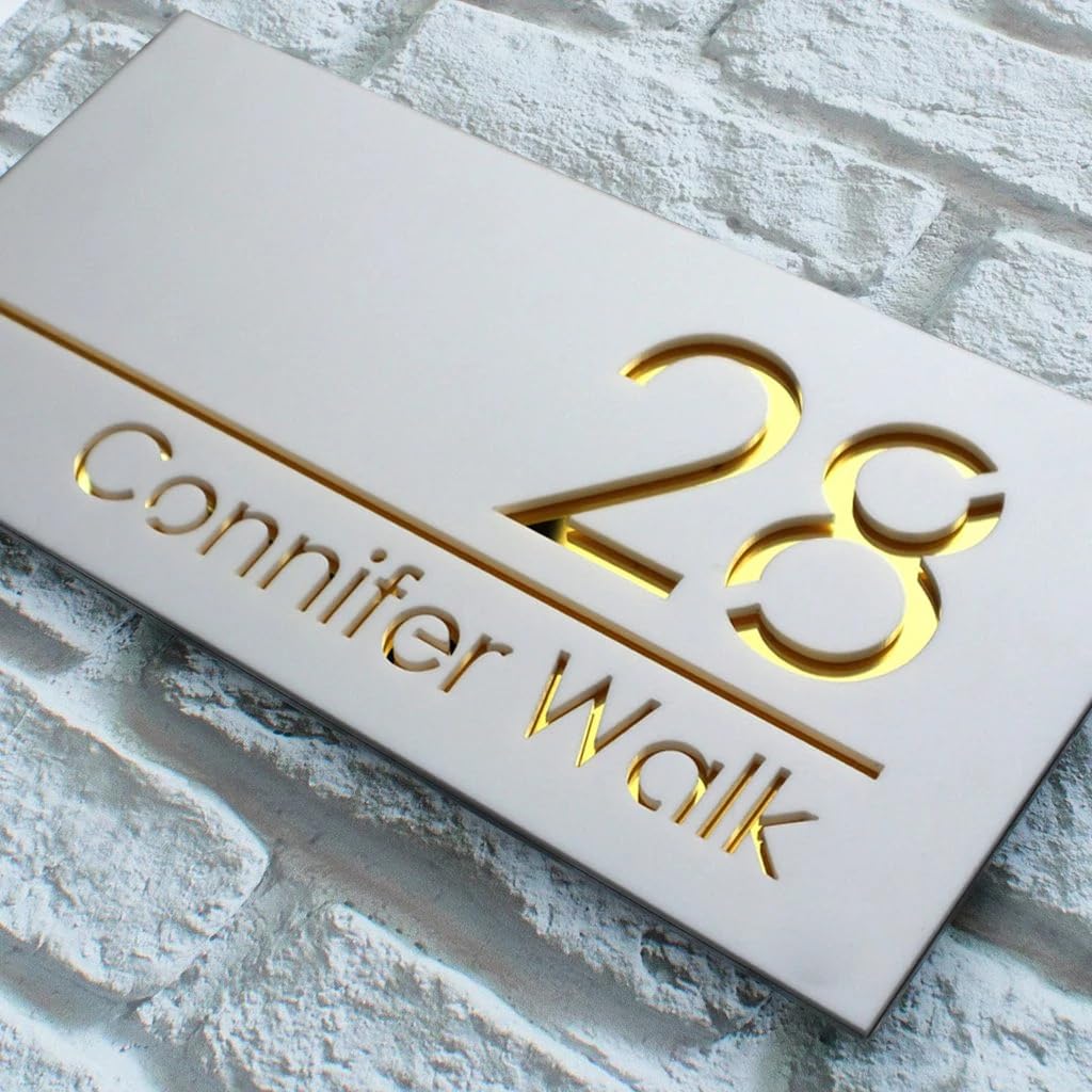 Hausnummernschilder, Türnummern, Acryl, zugeschnitten, individuelles Schild, Hausnummernschild für den Außenbereich, personalisierte Hausnummer, Schild für Zuhause und Hotel, Mode