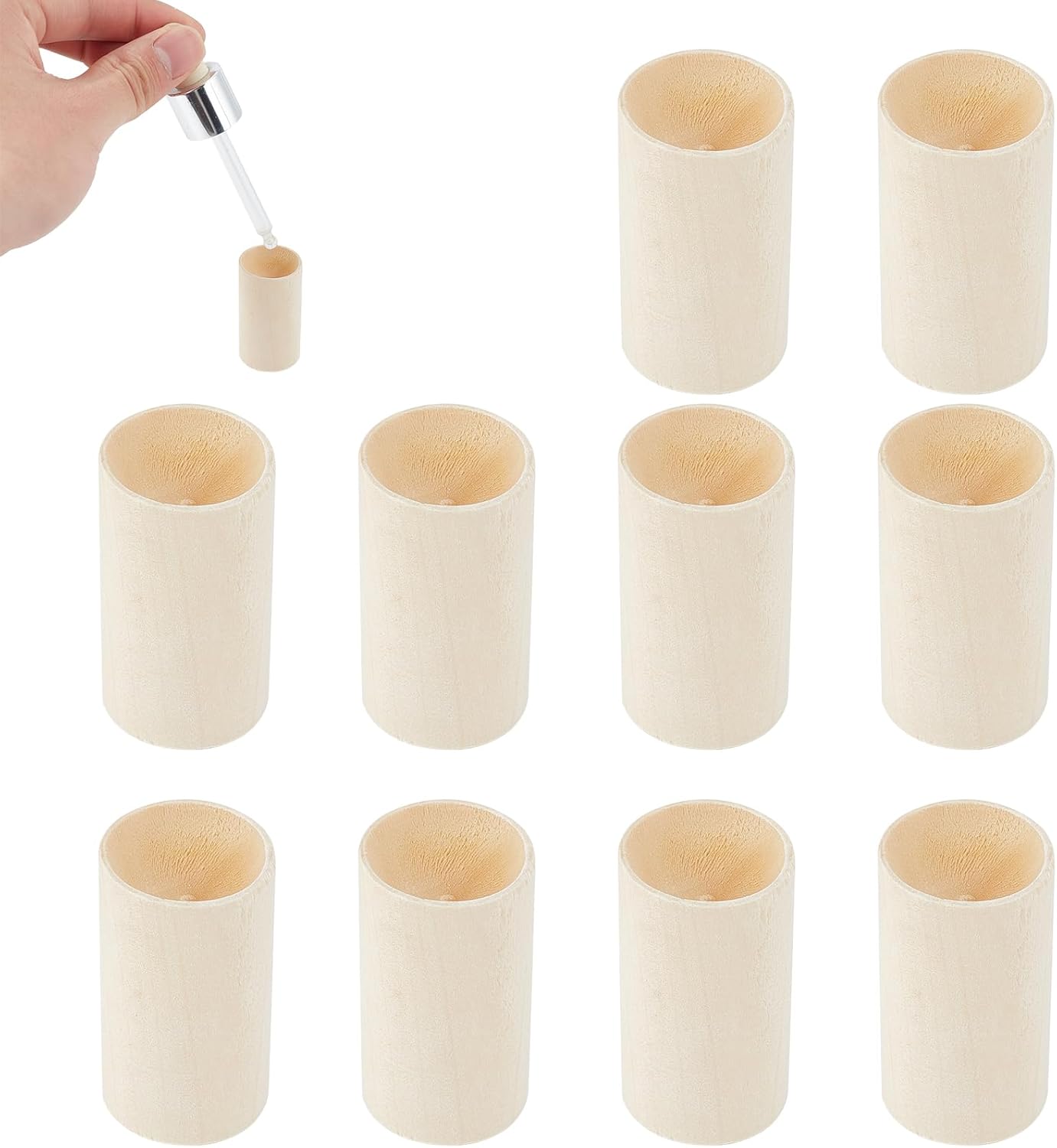 Difusor de Aromas de Madera Natural 10 Piezas Redondo