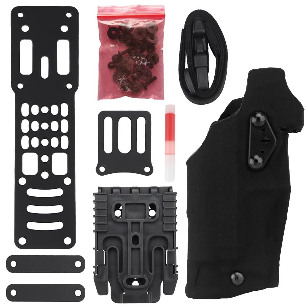 ACEXIER Holster Pistolet Tactique ALS Locking Compatible G17 + X300 Lamp Metal Modular Gun Holster Adapter Hunting Airsoft Gear