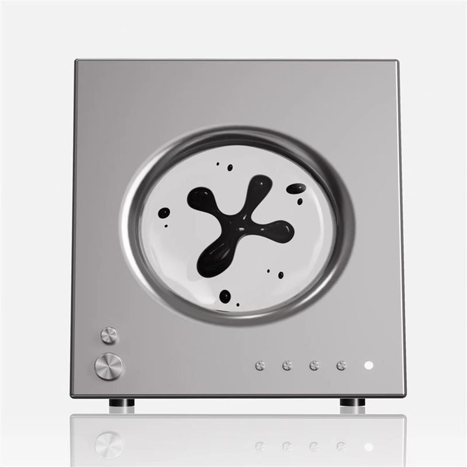 Altavoces de Fluido magnético, diseño de iluminación único, Altavoces Bluetooth de Fluido magnético, (Gray A)